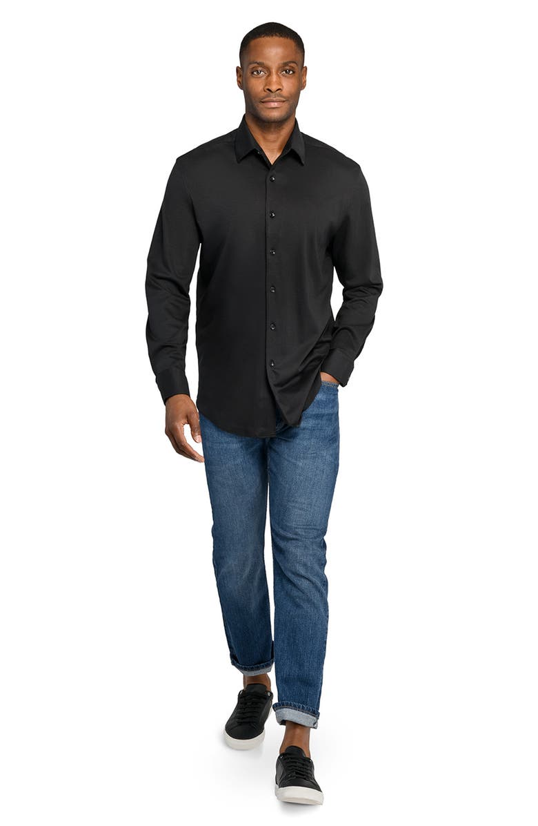 Brooklyn Brigade Solid Knit Long Sleeve Basic, Alternate, color, Black