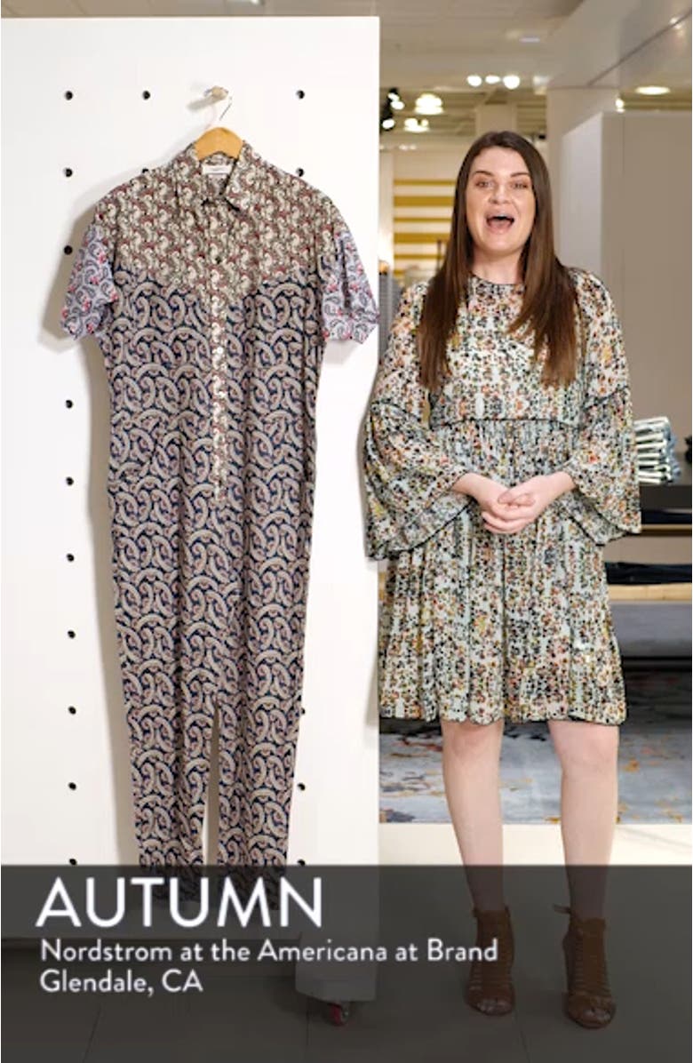 Lindsie Print Jumpsuit, sales video thumbnail