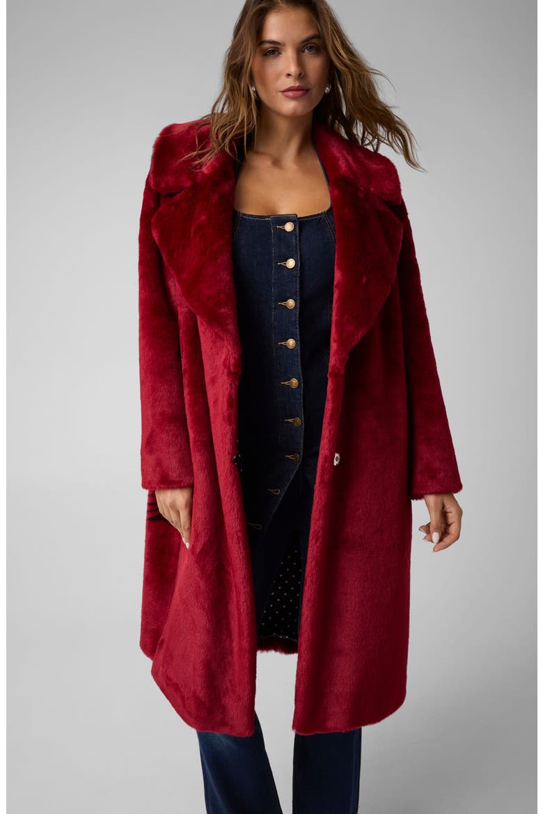 Marilyn Faux Fur Coat, Alternate, color, A51D-OPEN