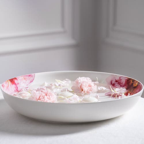 Villeroy & Boch Villeroy Boch Rose Garden 15" Serving Bowl In Pink