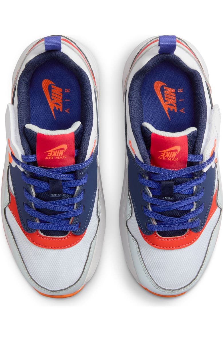 Nike Kids' Air Max 1 EasyOn Sneaker, Alternate, color, Light Silver/ Orange/ Navy
