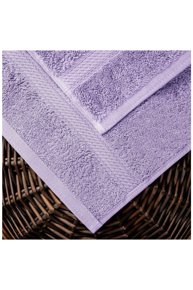 Egyptian Cotton 10-Piece Towel Set, Alternate, color, PURPLE