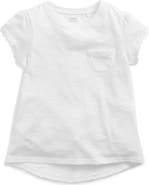 NEXT Kids' Daisy Embroidered Cotton Pocket T-Shirt