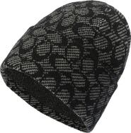 COACH Signature Monogram Wool Blend Beanie