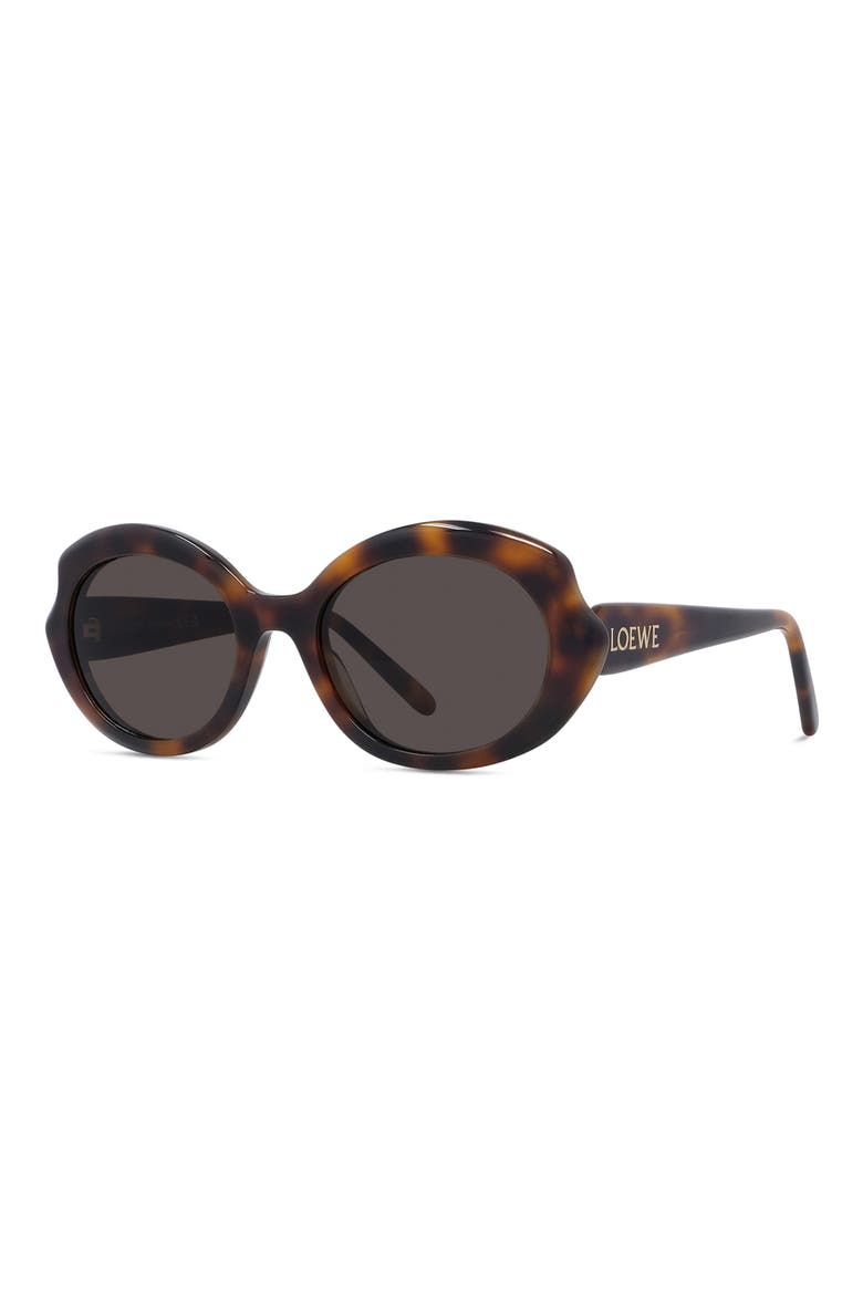 Thin Mini 54mm Oval Sunglasses, Alternate, color, DARK HAVANA / BROWN