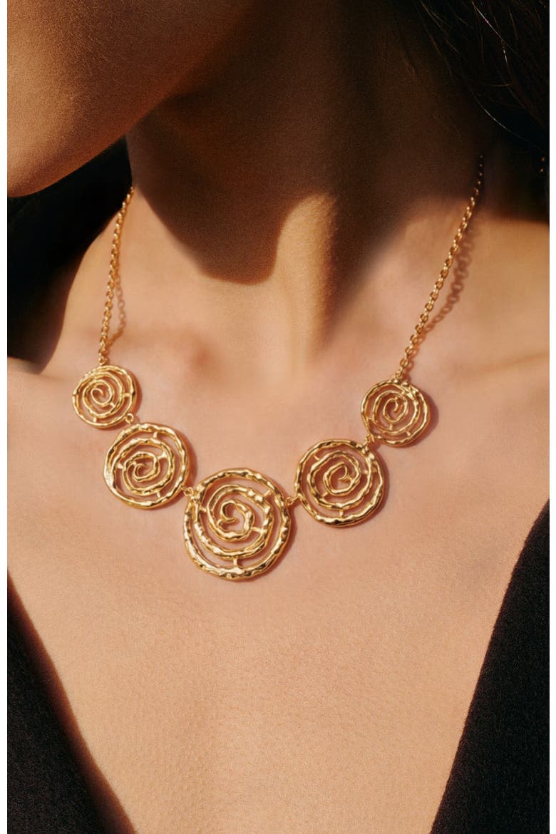 Eternal Spiral Small Necklace, Alternate, color, Gold