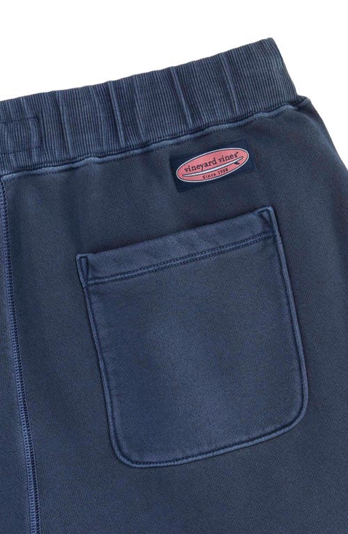 Vineyard Vines Surfboard Cotton French Terry Drawstring Shorts In Nautical Navy