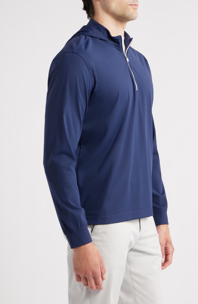 johnnie-O Robby Performance Quarter Zip Hoodie, Alternate, color, Navy