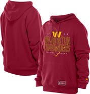 New Era Men's New Era Burgundy Washington Commanders Combine Authentic Local State Throwback Hoodie