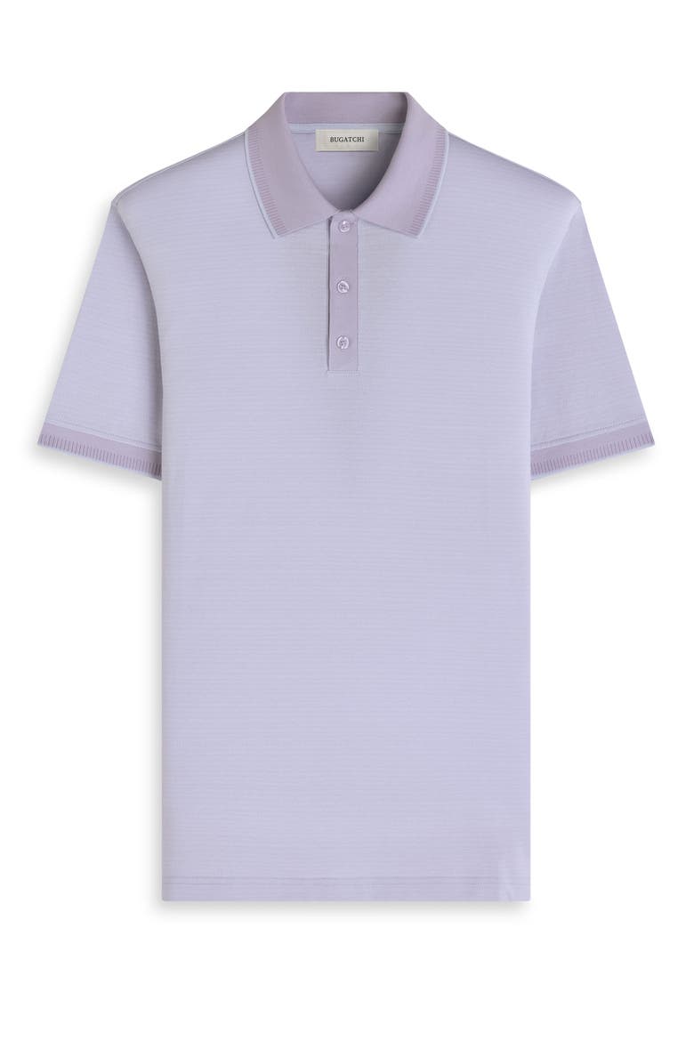 Jacquard Cotton Polo, Alternate, color, LILAC