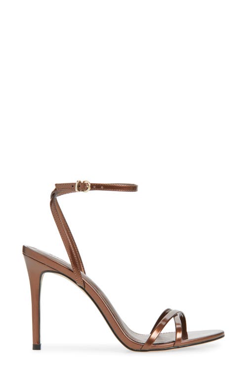 Steve Madden Ankle Strap Stiletto Sandal In Brown