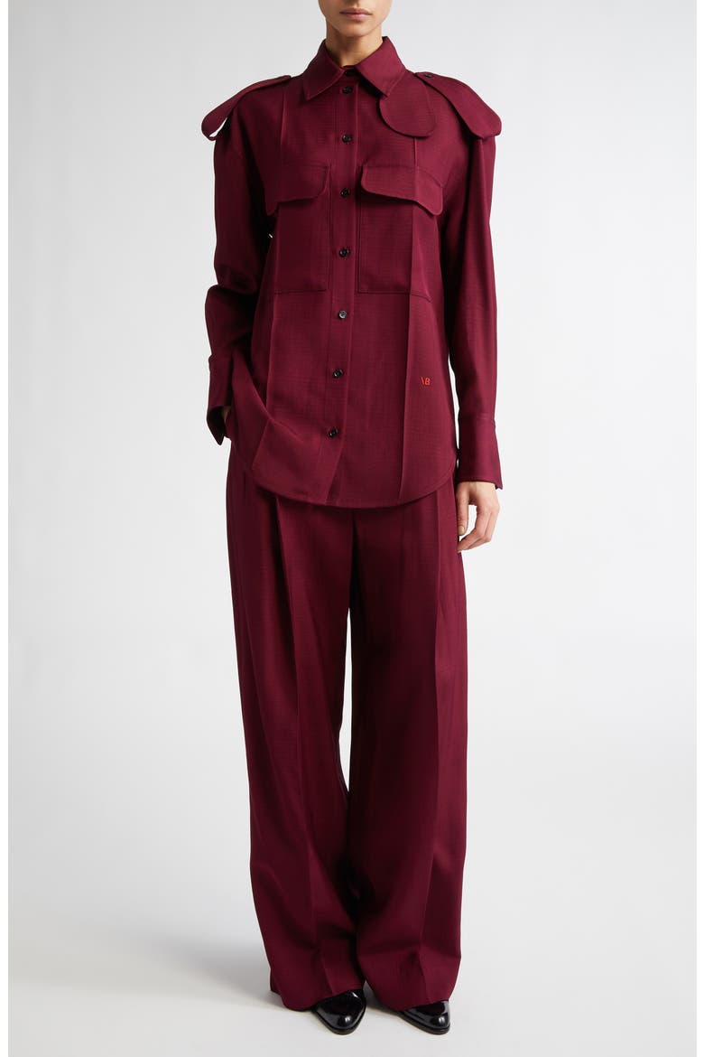 Utility Button-Up Shirt, Alternate, color, PORT