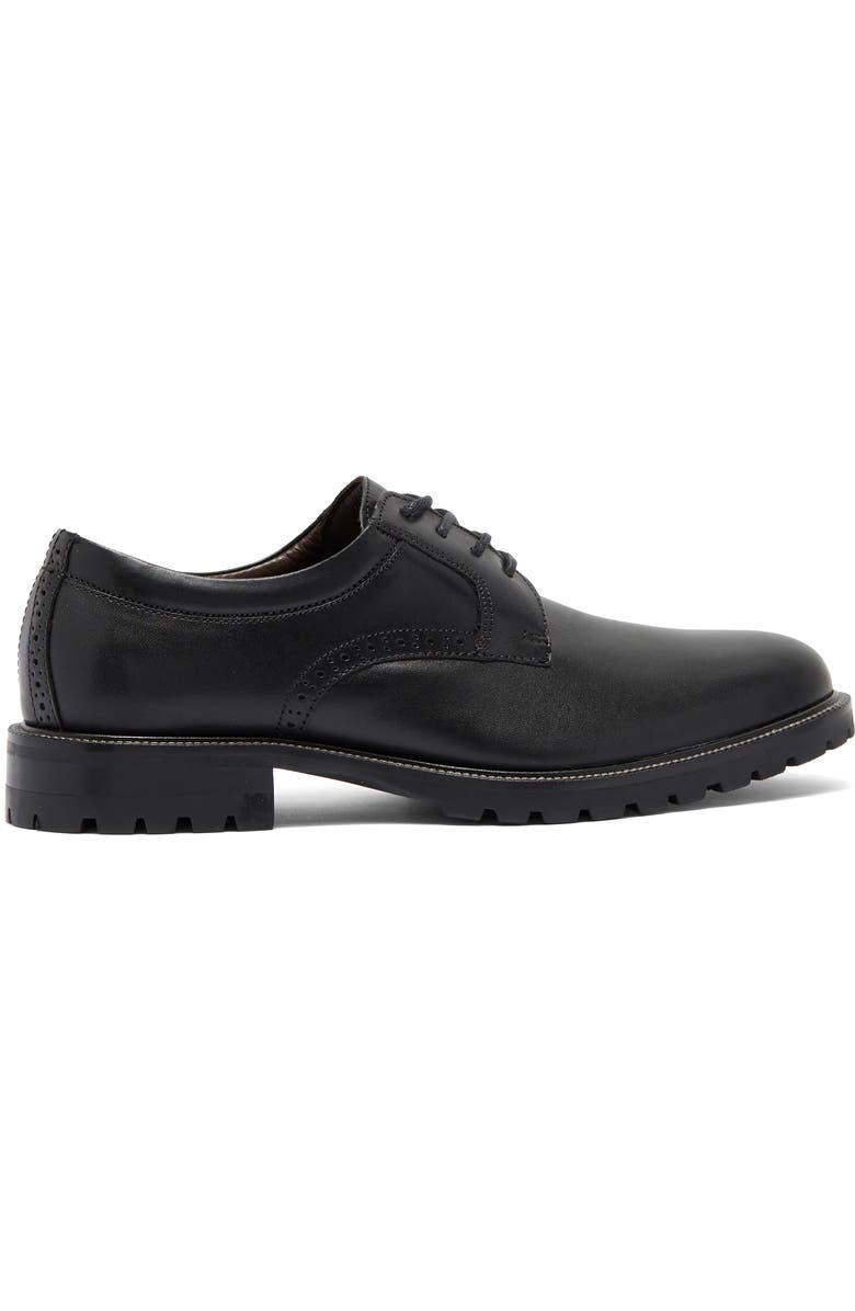 Johnston & Murphy Stratford Plain Toe Derby, Alternate, color, Black