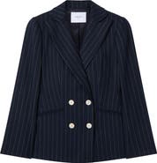 LK Bennett Baxtor Pinstripe Double Breasted Blazer