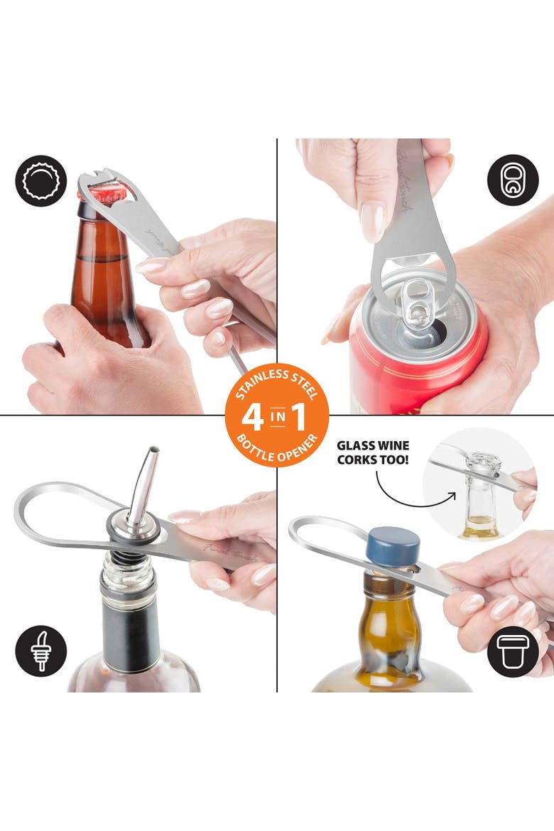 Speed Bottle Opener, Alternate, color, Stainless Steel