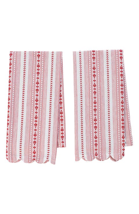 Villa Stripe Set of 2 Kitchen Towels