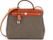 Pre-Owned Hermes Herbag Zip Criss Viking Toile and Leather 31