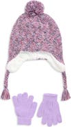 Capelli New York Space Dyed Earflap Hat & Gloves Set