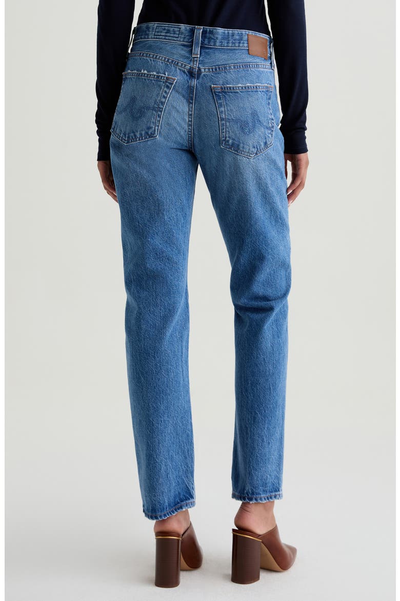 The Boyfriend Mid Rise Straight Leg Jeans, Alternate, color, CANDID