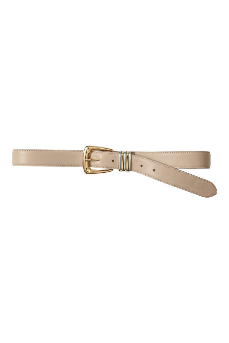Arch Leather Belt, Alternate, color, OAT