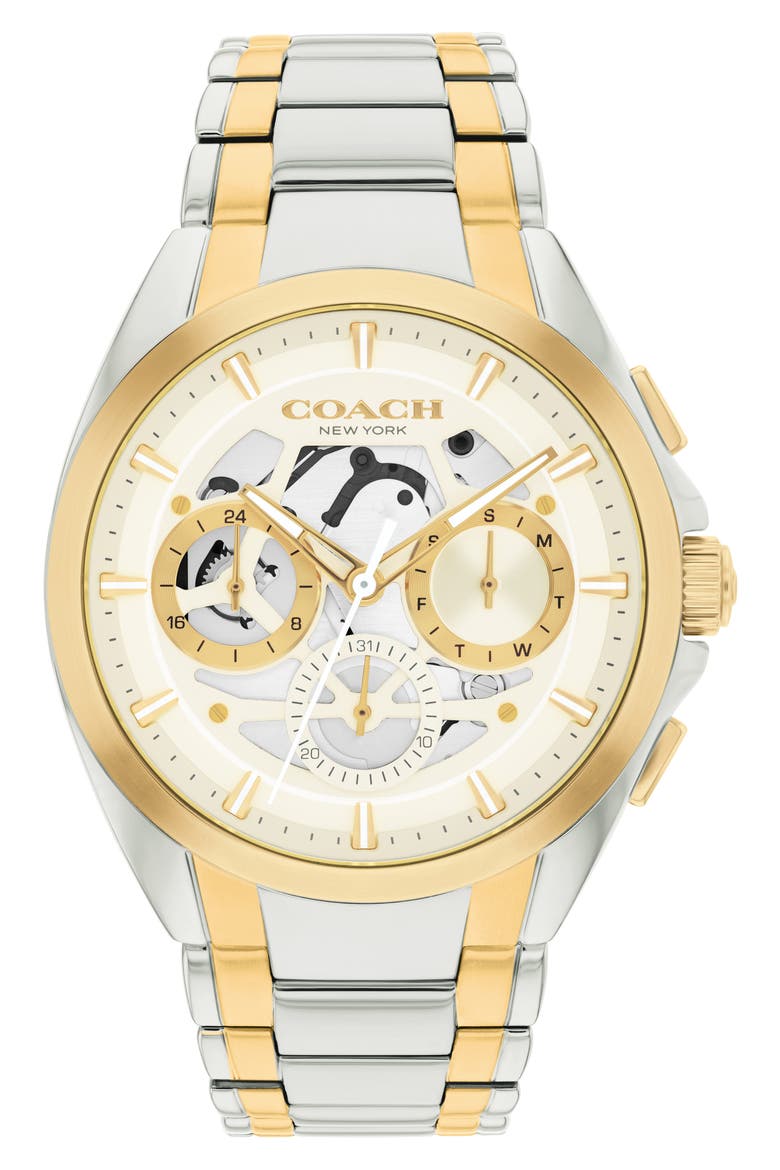 Jackson Bracelet Chronograph Watch, 41.5mm, Main, color, SILVER  GOLD