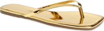 Lily Mirror Square Toe Flip Flop