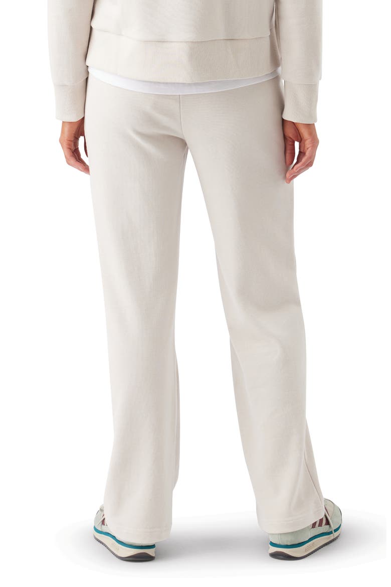 Terry Wide Leg Jogger, Alternate, color, Chalk