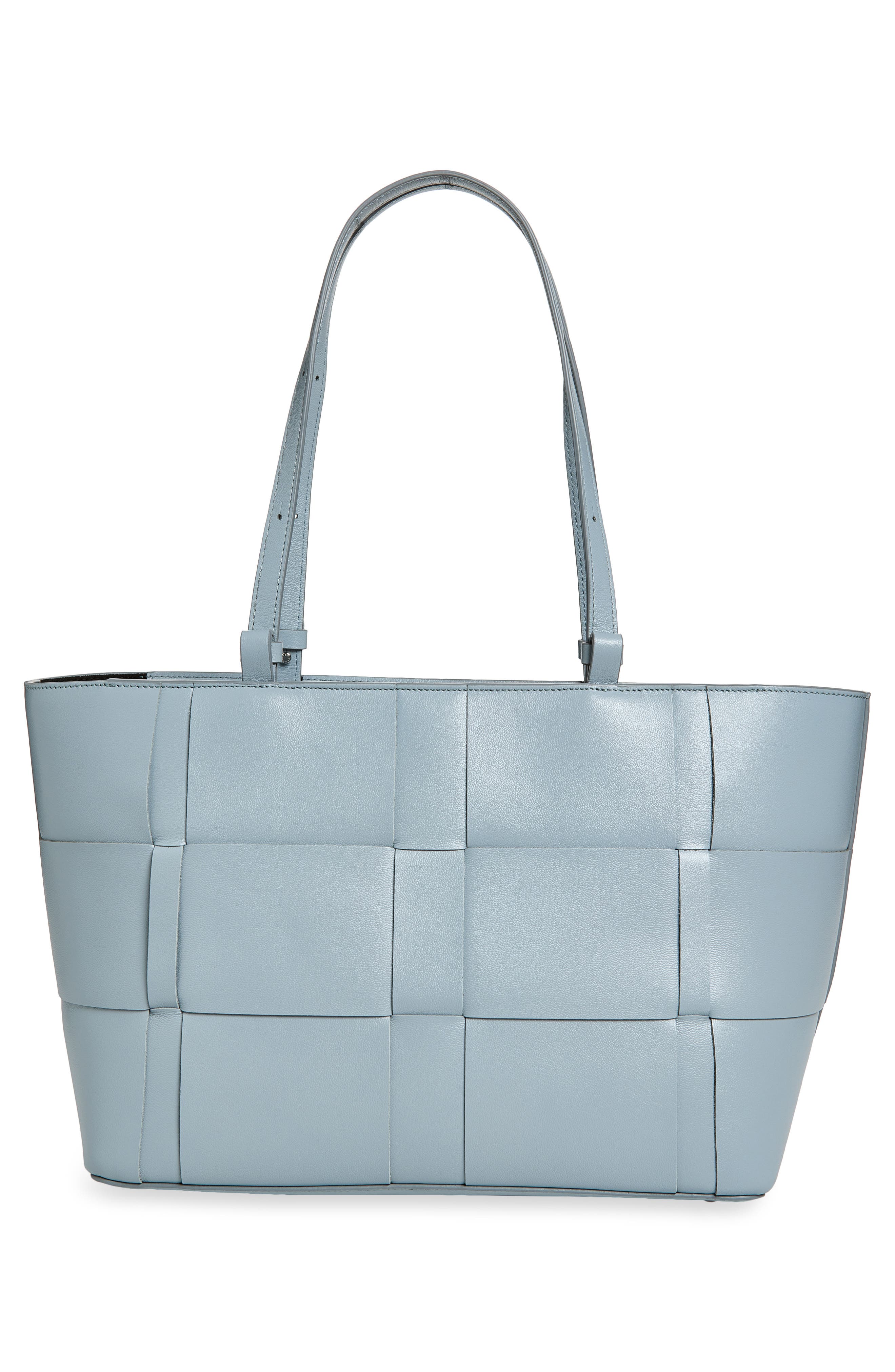 The Florence Woven Leather Tote, Alternate, color, PACIFIC