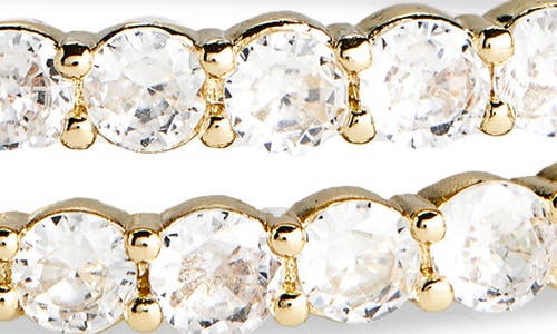 Nordstrom Rack Cubic Zirconia Bypass Bracelet In Gold