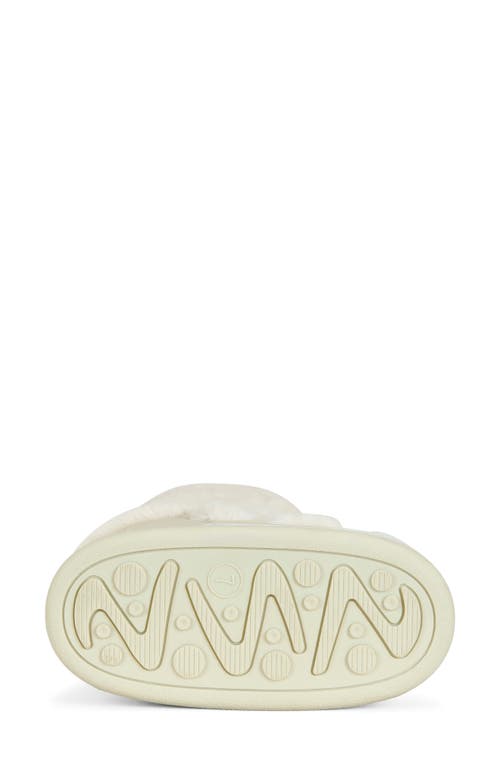 Azalea Wang Karmela Faux Fur Flatform Snow Bootie In White