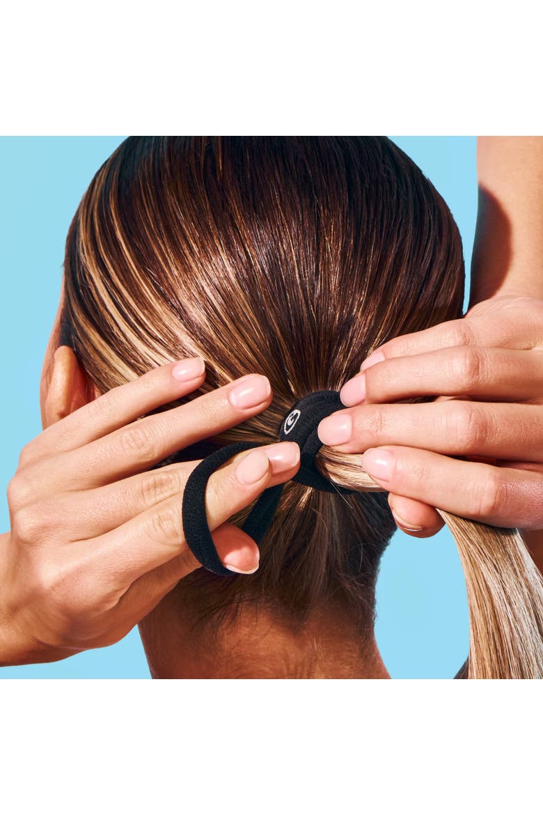 Low Profile Hair Bands with Band Ring, Alternate, color, Black