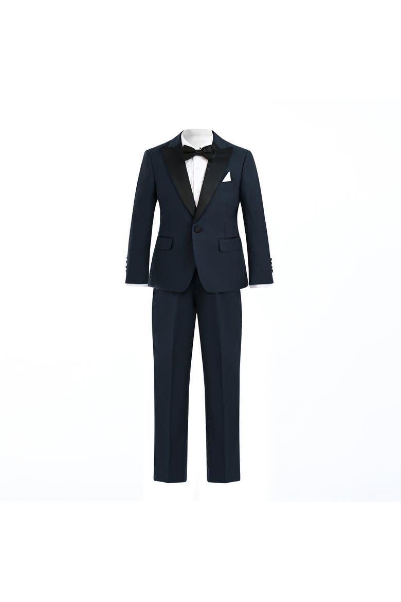 Peak Lapel Suit, Alternate, color, Navy