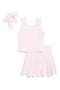 Kids' Lettuce Trim Tank, Skort & Scruchie Set