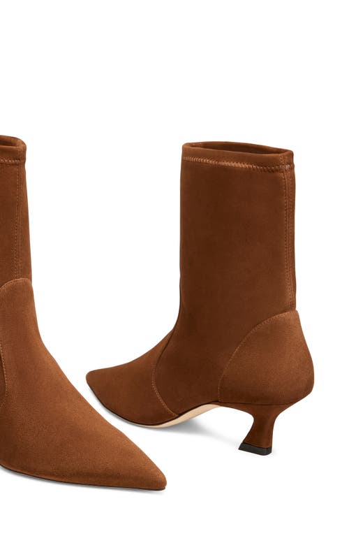 Stuart Weitzman Vinnie Bootie 50 In Brown
