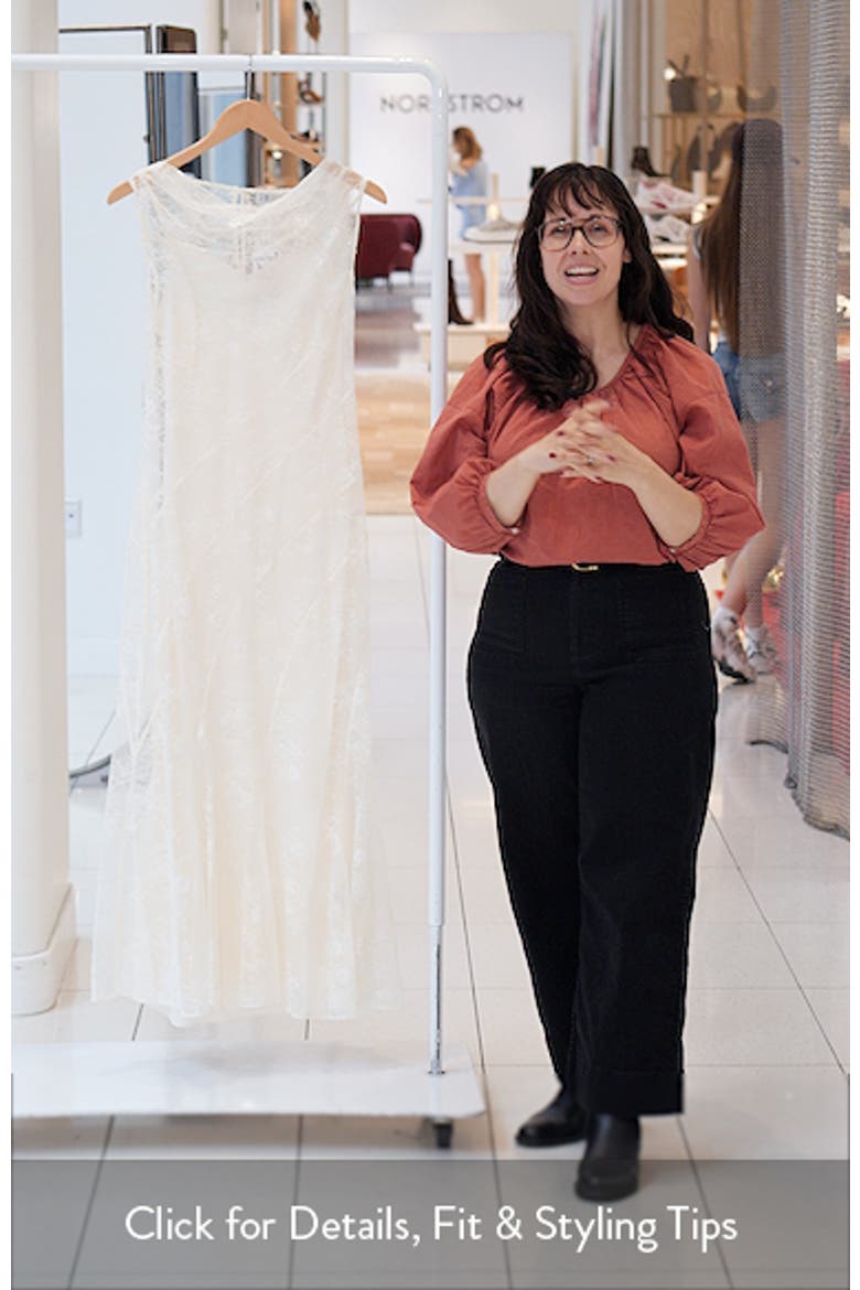 Jenna Paneled Lace Midi Dress video