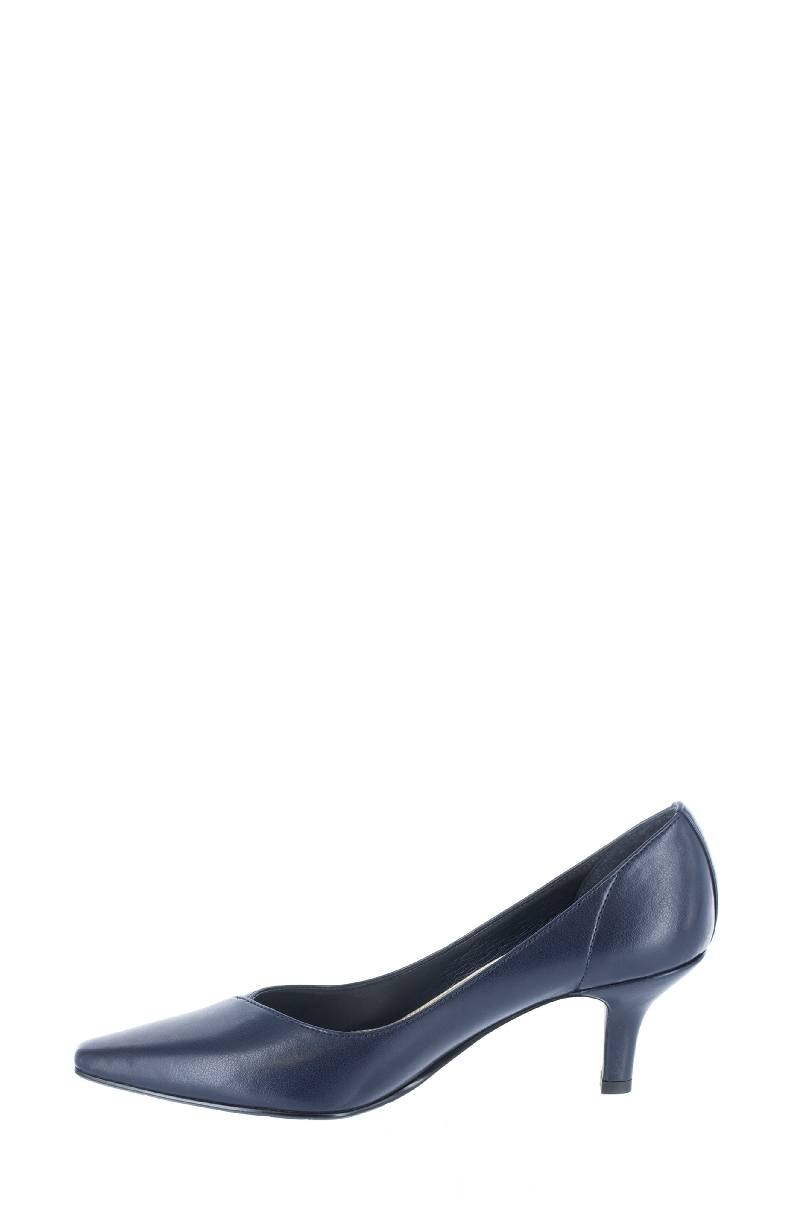 Chiffon Pointed Toe Pump - Multiple Widths Available, Alternate, color, NEW NAVY