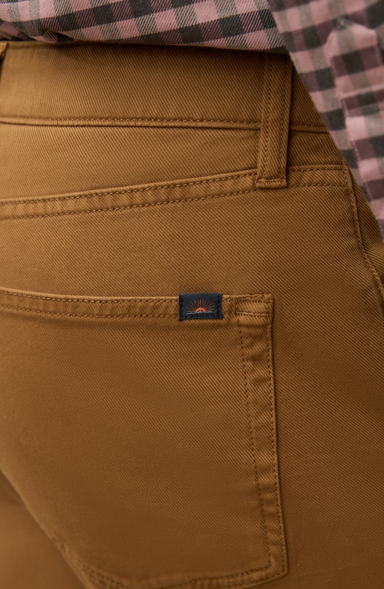 Faherty Reserve Classic Fit Stretch Cotton Twill 5-Pocket Pants, Alternate, color, Kodiak Brown