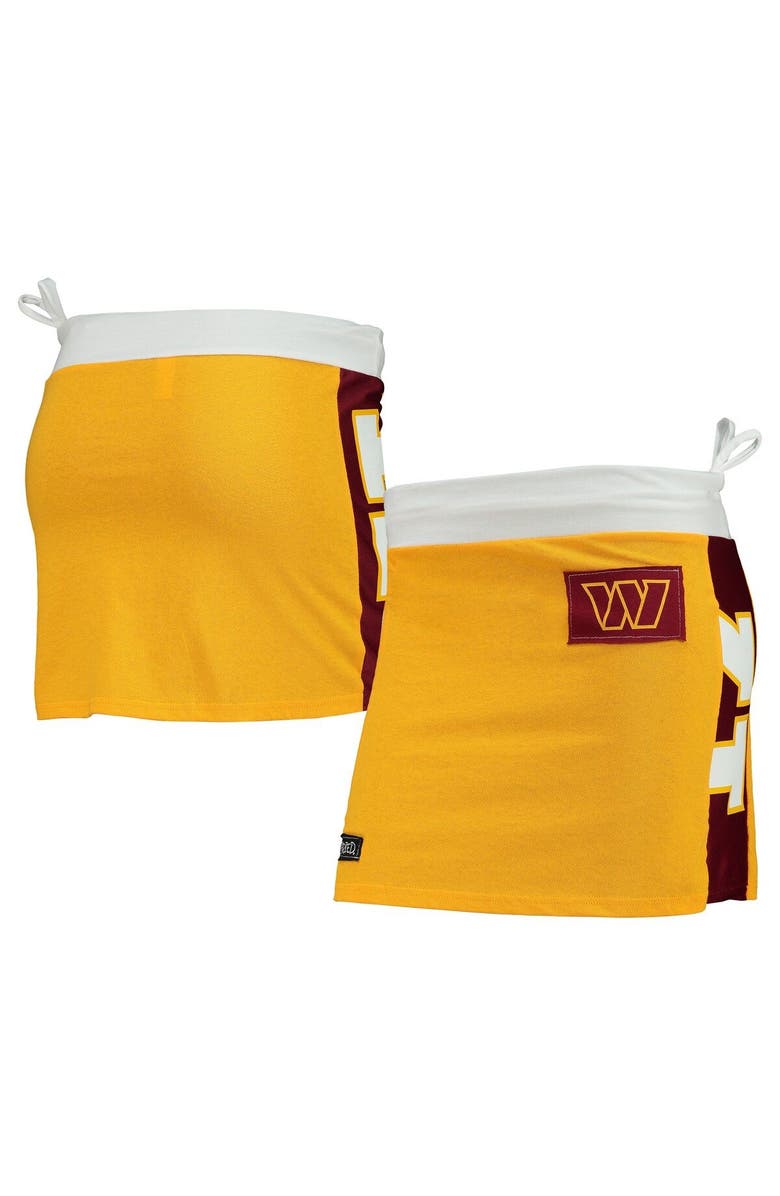 REFRIED APPAREL Women's Refried Apparel Gold Washington Commanders Mini Skirt, Main, color,