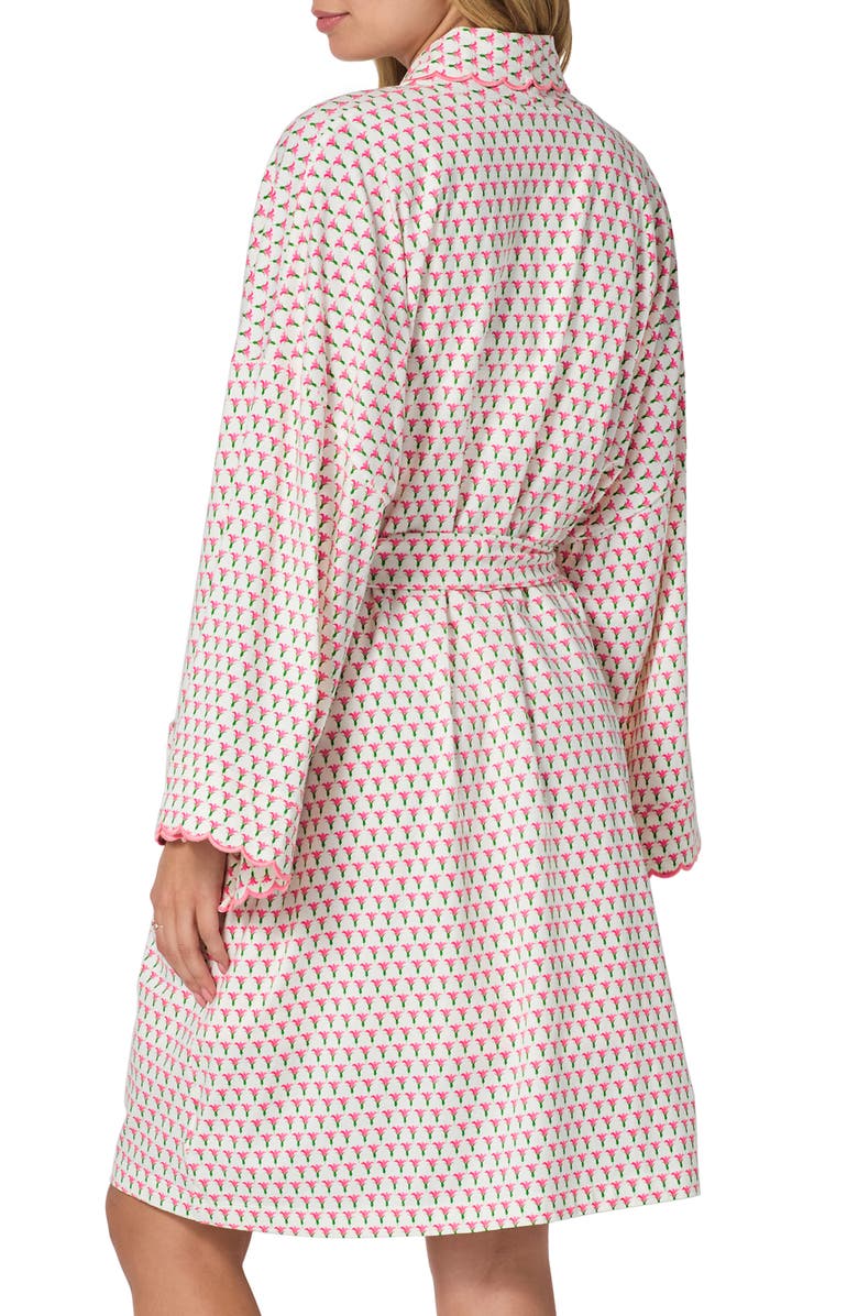BedHead Pajamas <p>Blossom Geo Organic Cotton Short Robe </p>, Alternate, color, Blossom Geo