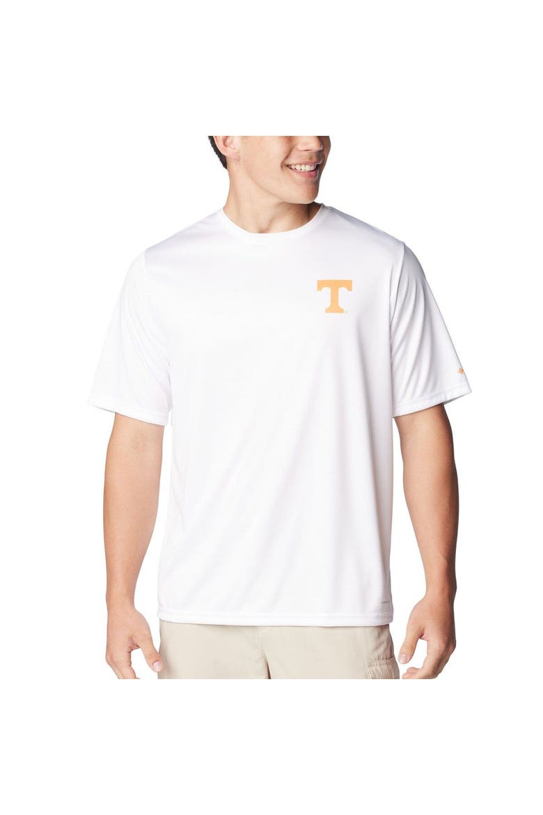 Men's Columbia White Tennessee Volunteers Terminal Tackle State Omni-Shade T-Shirt, Main, color, White