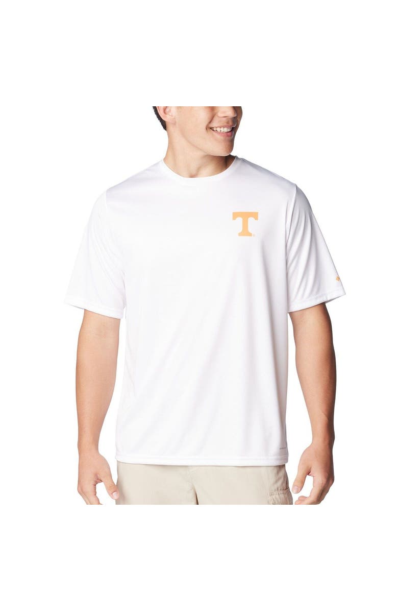 Columbia Men's Columbia White Tennessee Volunteers Terminal Tackle State Omni-Shade T-Shirt, Main, color, White