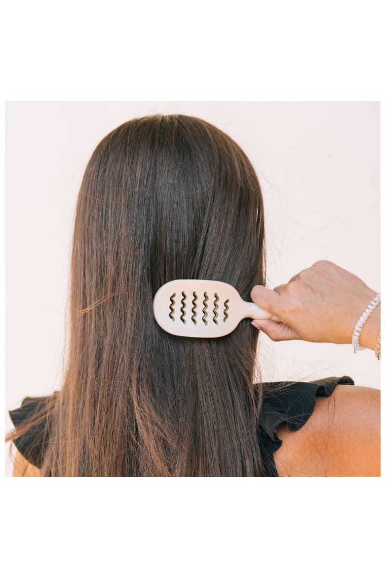 Mini Vented Hair Brush, Alternate, color, Tan
