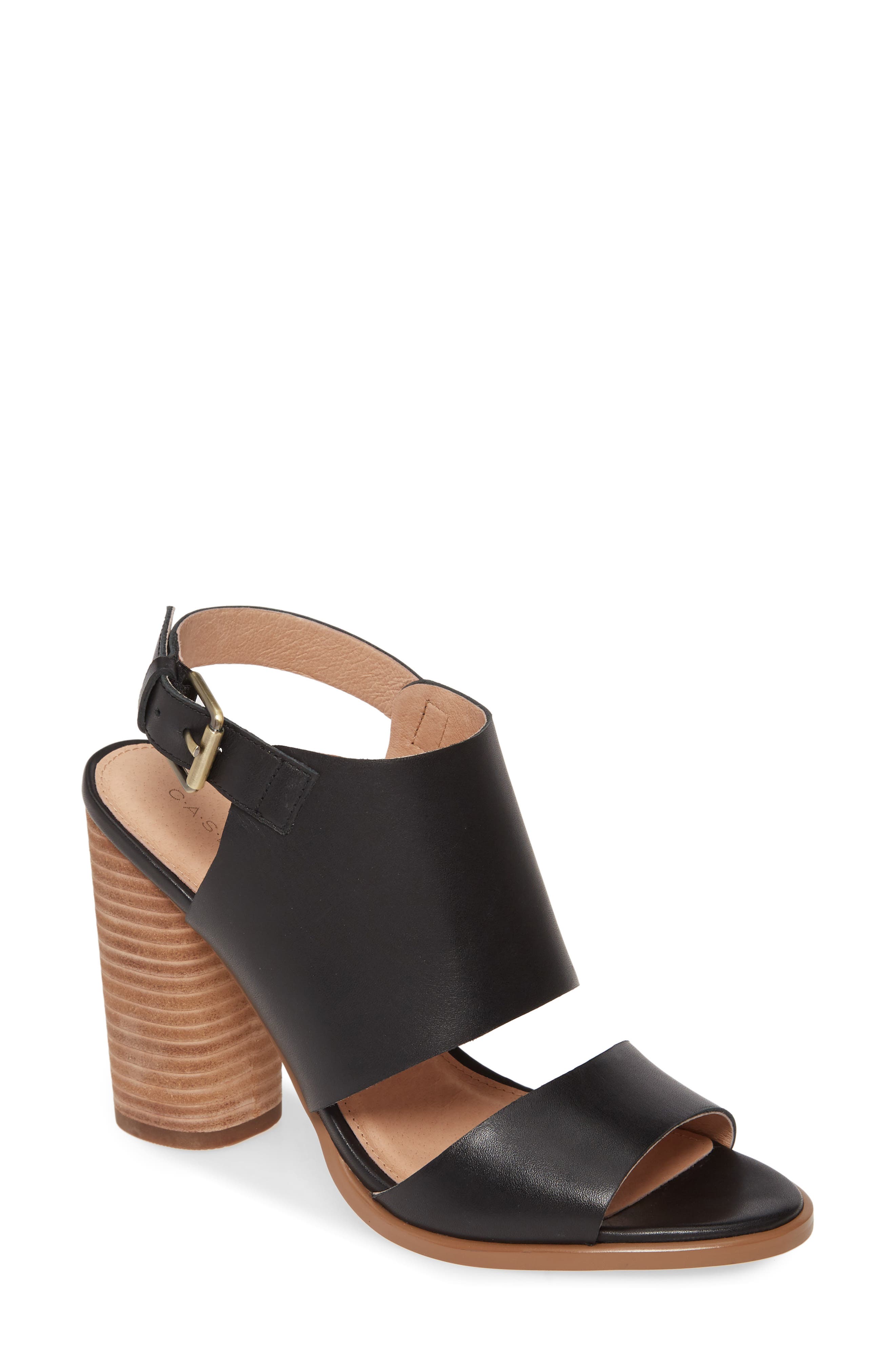 Miriam Sandal, Main, color, BLACK LEATHER