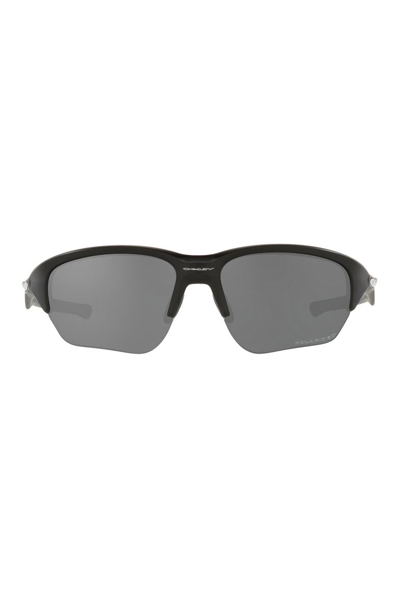 64mm Rectangle Sunglasses, Main, color, MATTE BLACK