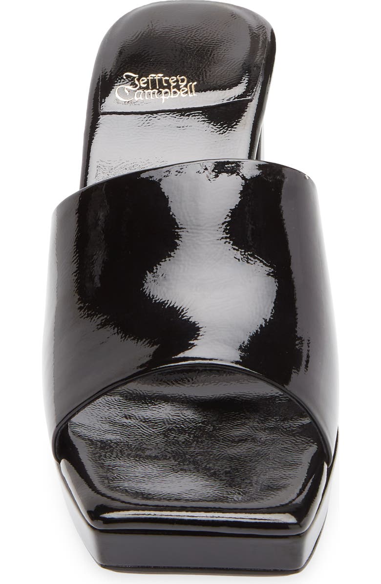 Jeffrey Campbell Dress Code Sandal, Alternate, color, Black Patent