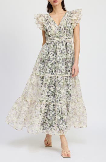 En Saison Jules Floral Midi Dress Nordstromrack