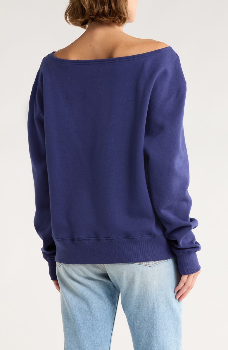 Hi Res 98 Ditsy Flower Sweatshirt, Alternate, color, Medieval Blue