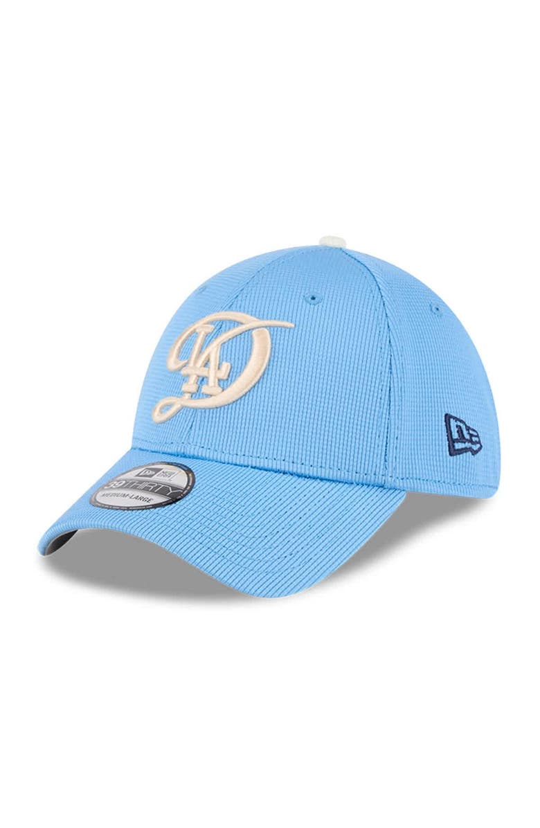 New Era Men's New Era Light Blue Los Angeles Dodgers City Connect Batting Practice 39THIRTY Flex Hat, Main, color, 