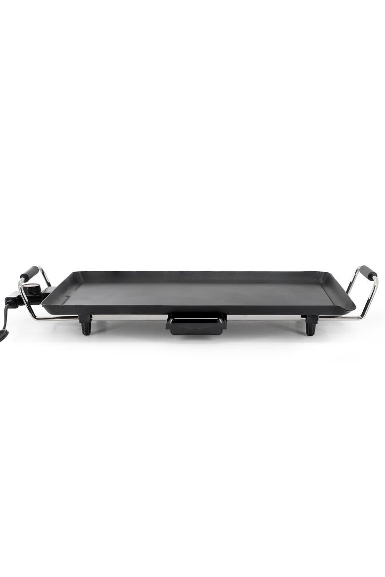 21 Inch Electric Grill with Drip Tray and Non-Stick Coating, Alternate, color, Black
