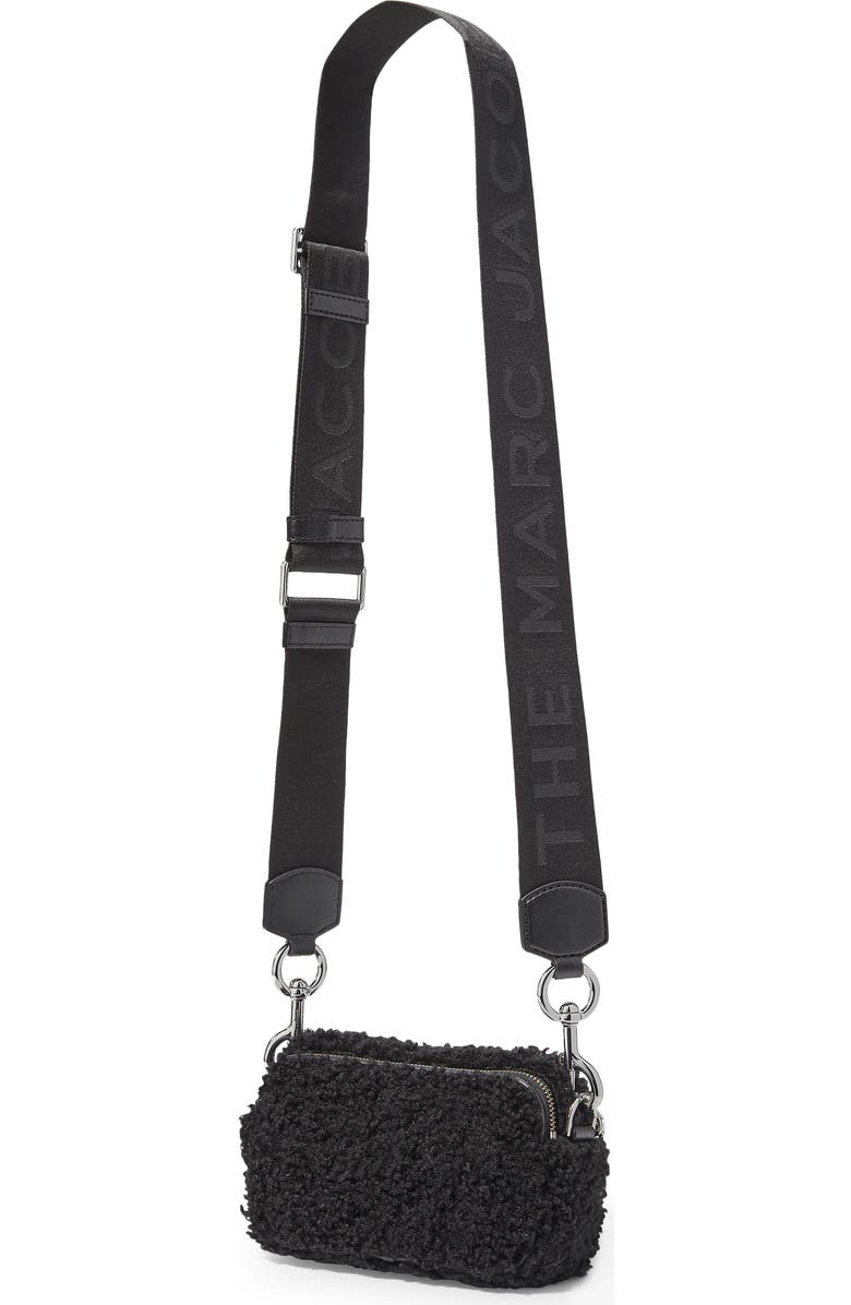 Marc Jacobs Snapshot Faux Shearling Crossbody Bag, Alternate, color,